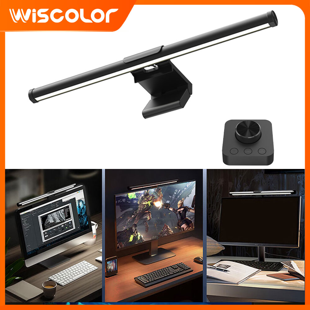 Desk Setup On Bed - Barra de luz LED para monitor