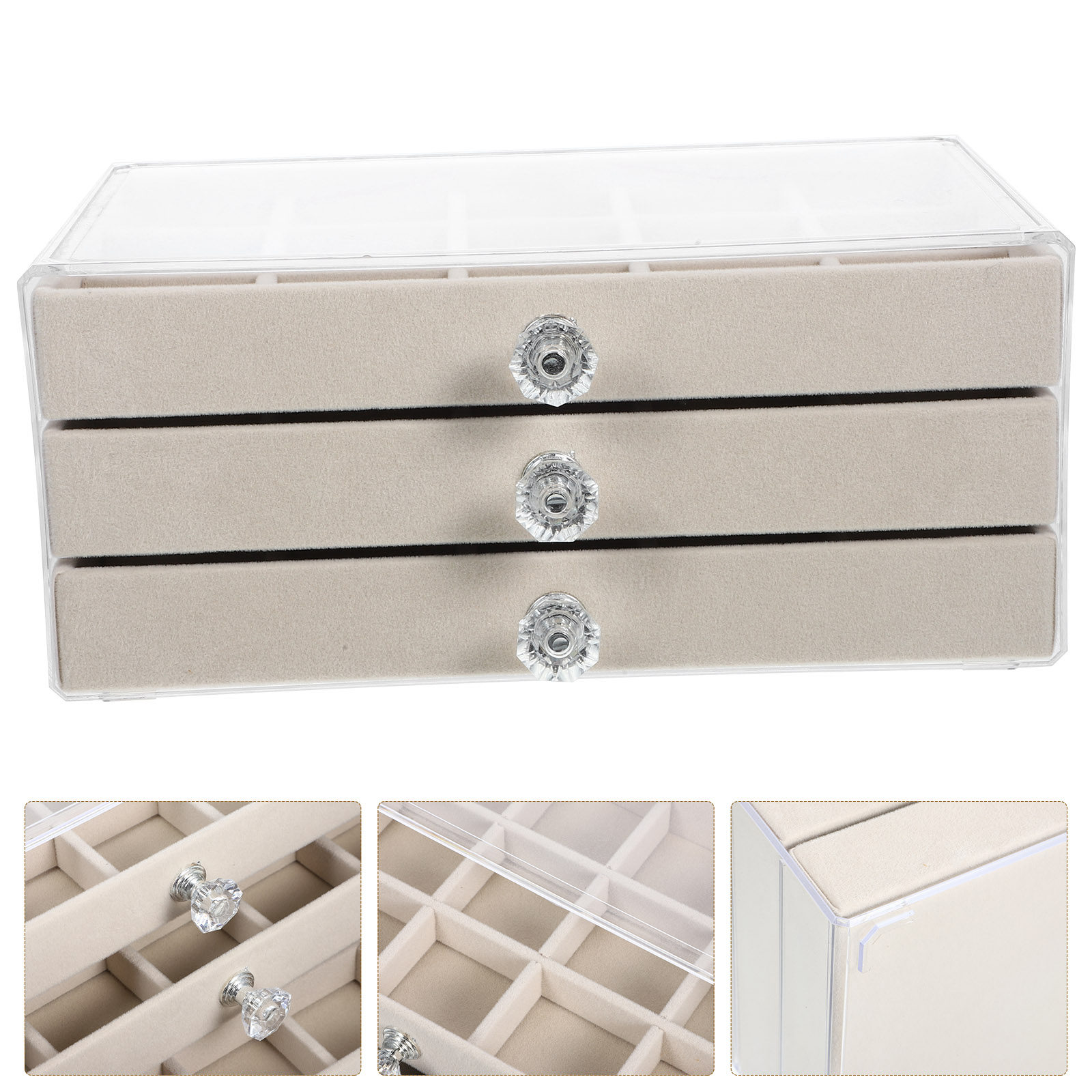 Jewelry Desk Setup - Caixa Organizadora de Joias com 45