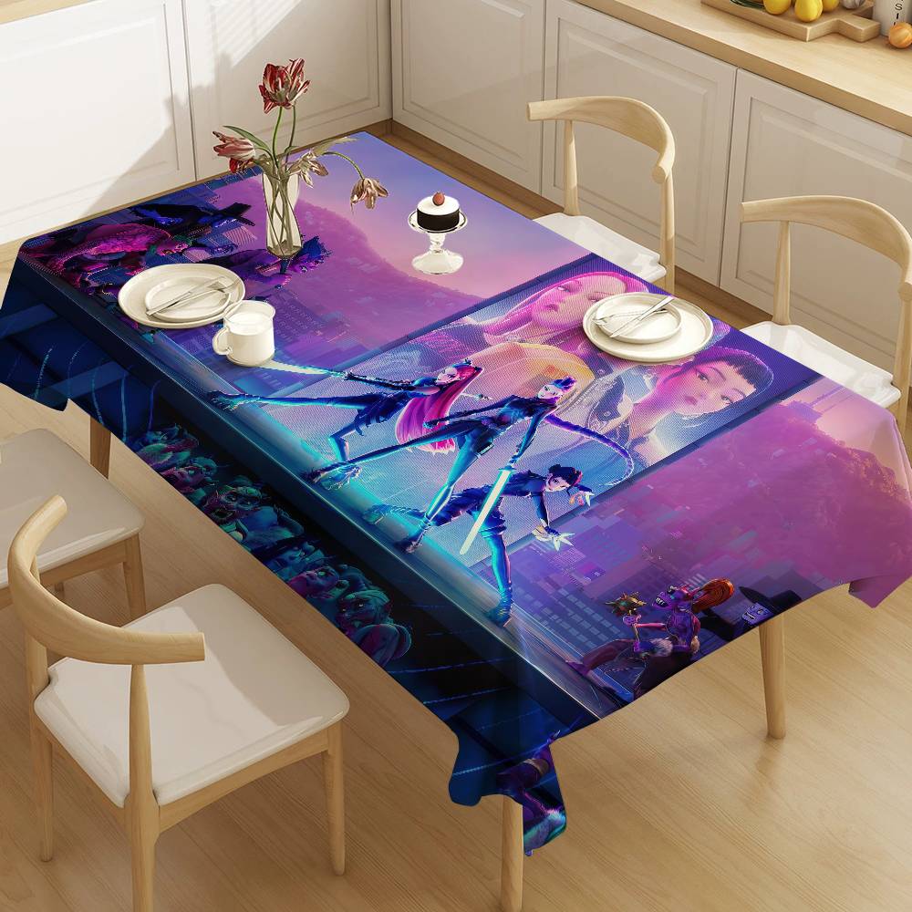 Desk Setup Kpop - Toalha de Mesa Kpop D-Demon Hunters