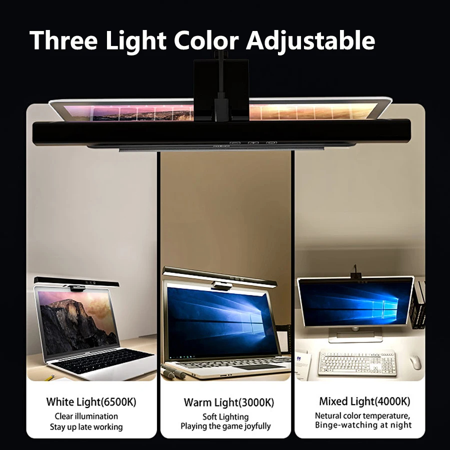 Barra de luz do monitor LED pa - Desk Setup On Bed avaliação e preço