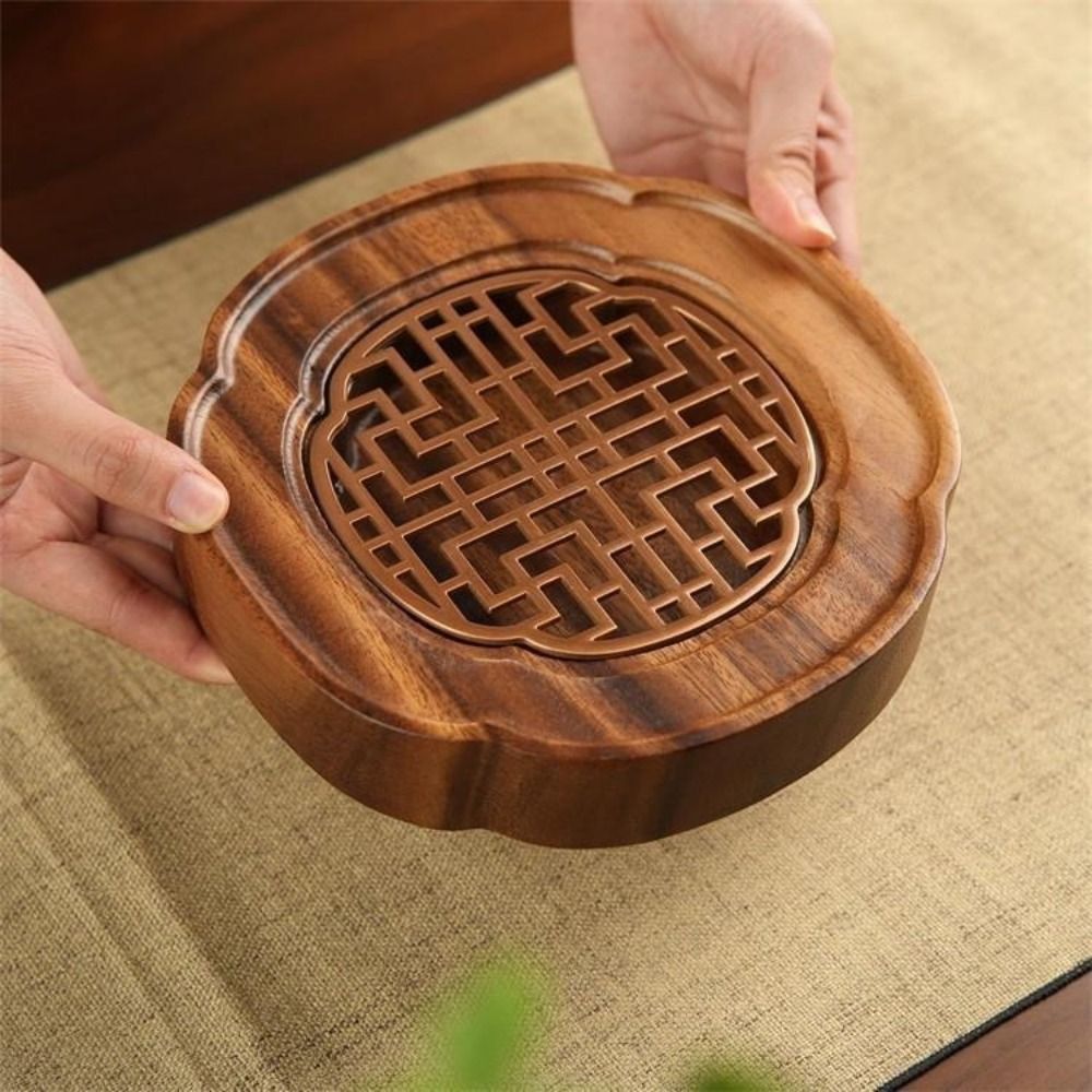 Walnut Wood Bearing Wood Tea T - Desk Setup Clean avaliação e preço