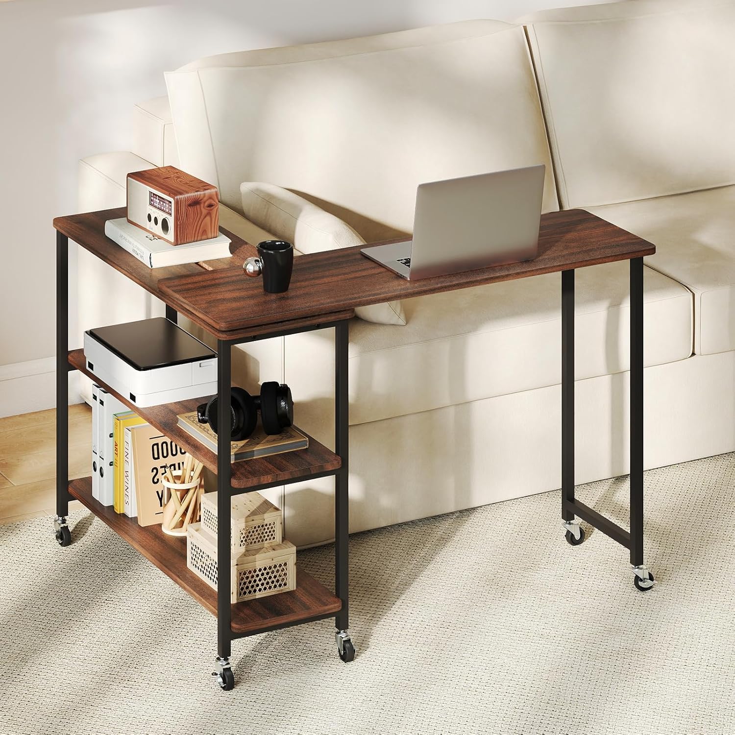 360 °   Mesa Lateral Rotativa  - Desk Setup Ideas avaliação e preço