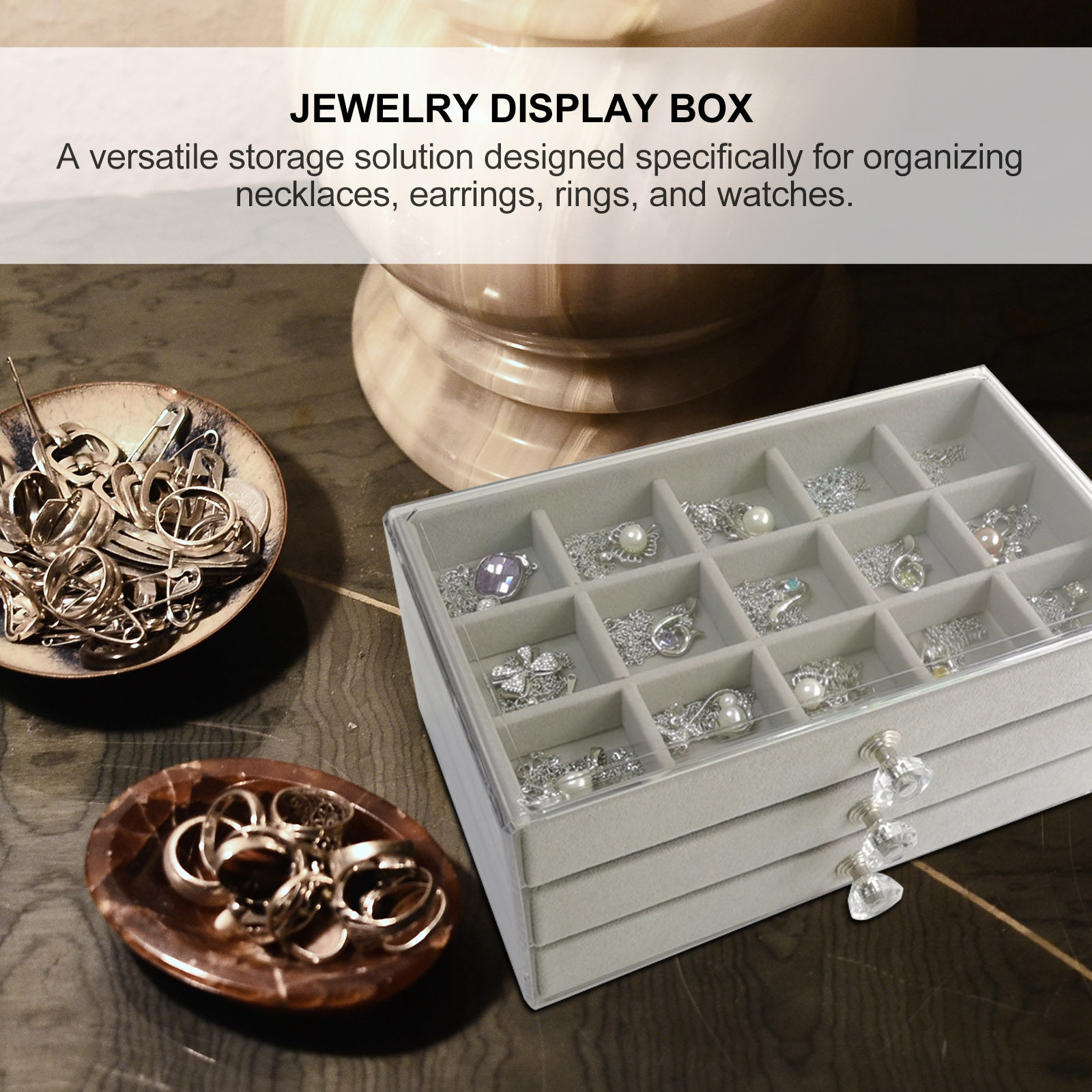 Caixa Organizadora de Joias co - Jewelry Desk Setup avaliação e preço