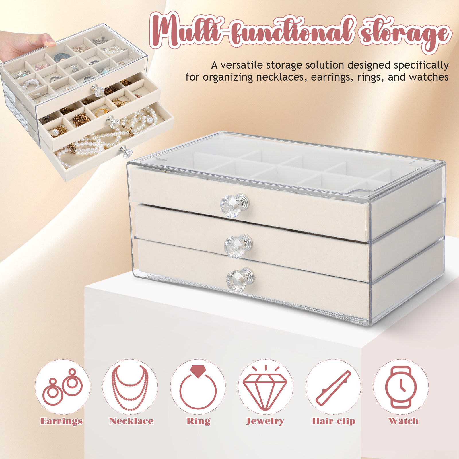Caixa Organizadora de Joias co - Jewelry Desk Setup avaliação e preço