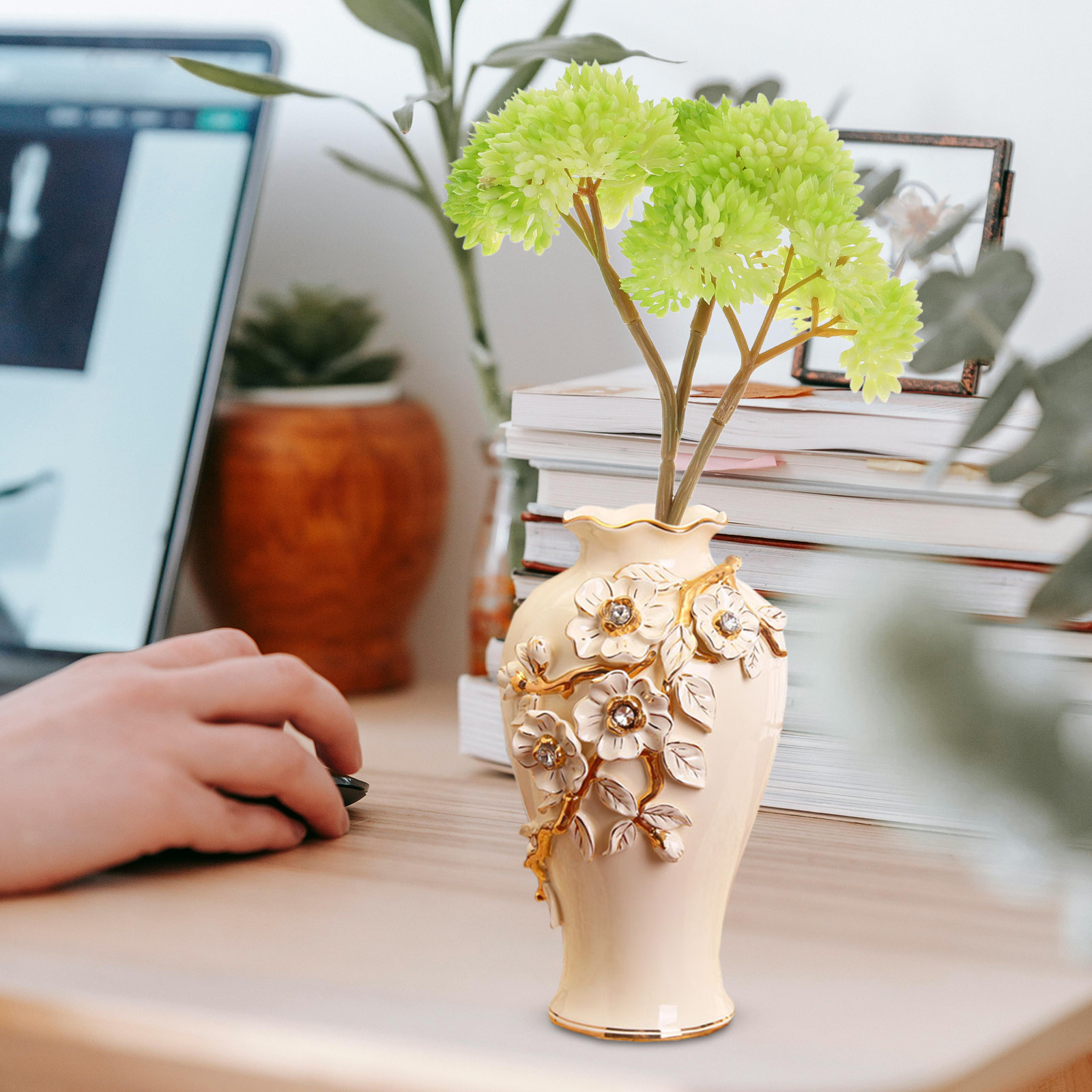 Plantas Suculentas Artificiais - Desk Setup For Office avaliação e preço