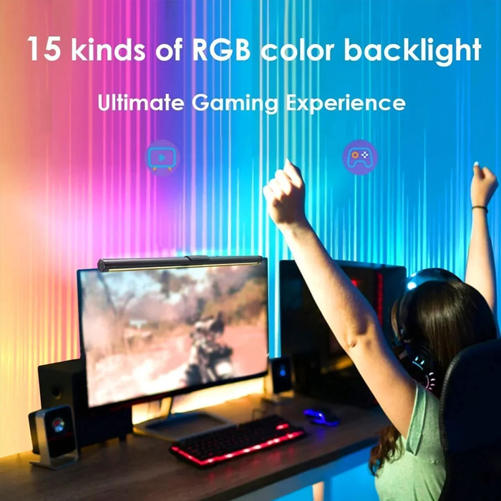 Luminária de Monitor LED RGB c - Desk Setup On Bed avaliação e preço